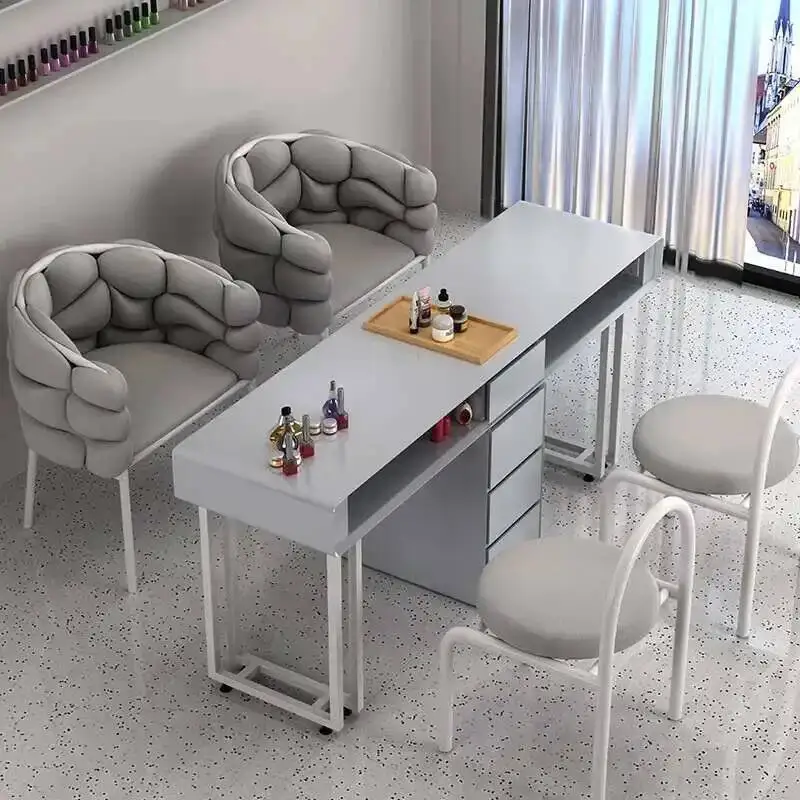 

Design Nail Table Luxury Nordic Exquisite Modern Nail Table White Speciality Mesa De Manicure Salon Furniture HD50ZJ