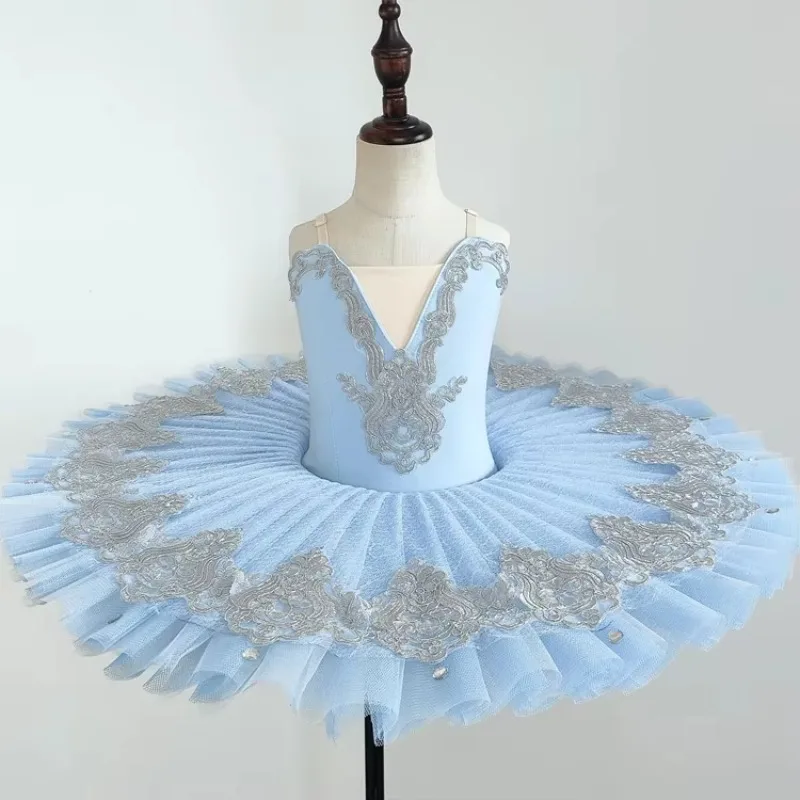

2025Kids Ballet Dance Dress for Competition Children Children's White Swan Lake Costume Ballet Tutu Dancewear Ballerinas Dresses