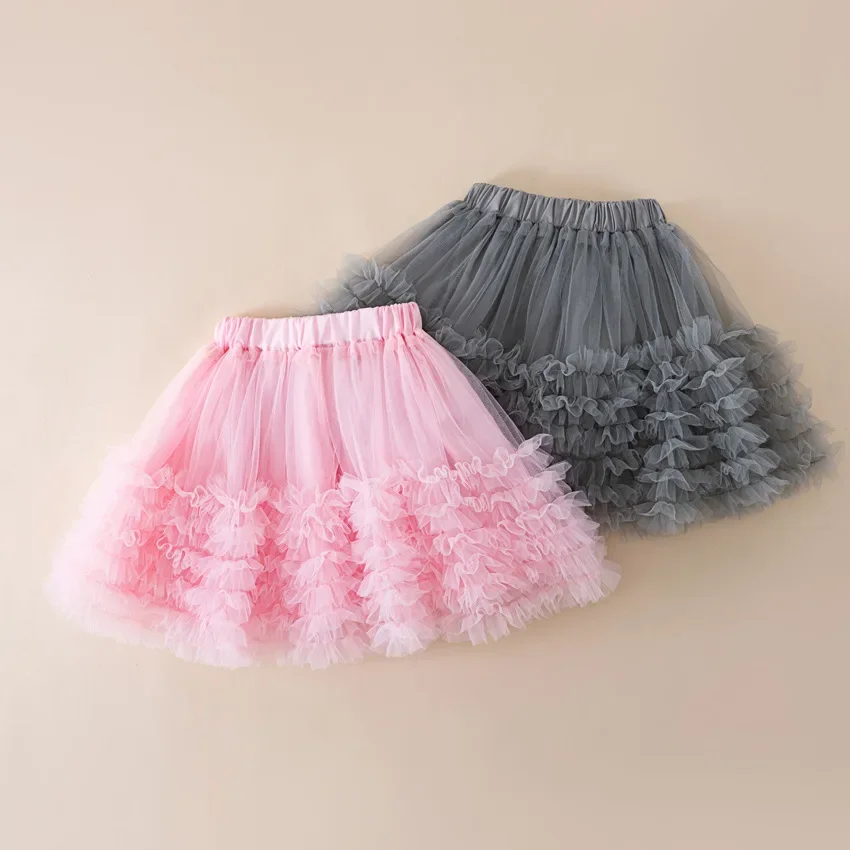 

Girls Tutu Skirt Ballerina Party Birthday Ball Gown Layered Princess Short Skirt for Kids School Teen Group Dance Skirt 4-12 Y