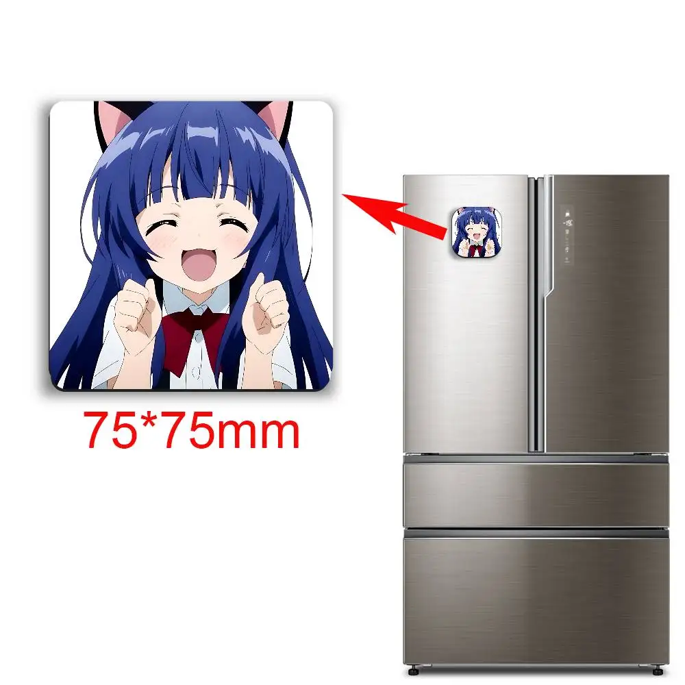 Satoko Hojo Rika Furude Higurashi When They Cry Magnetic Sticker Fridge Magnets No Falling Off Fit for Refrigerators view 3