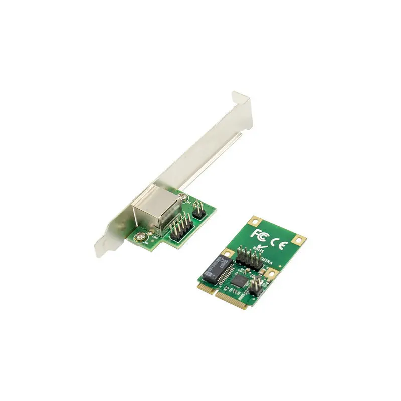 Mini tarjeta PCI-E Gigabit Ethernet Mini PCIe 1000M RJ45 LAN RTL8111F compatible con AiKuai