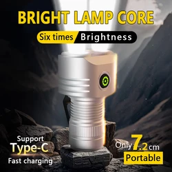 1000LM EDC Flashlight LED Powerful Outdoor Lantern Camping Tent Light Convoy Multipurpose USB Rechargeable Emergency Flashlight