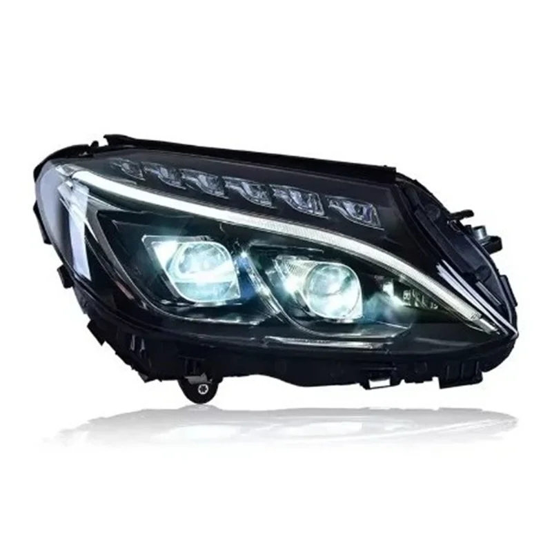 

For Mercedes-Benz W205 CLASS C Old Style Double Lens Headlight Assembly Daytime Running Light Turn Signal Car Accessories