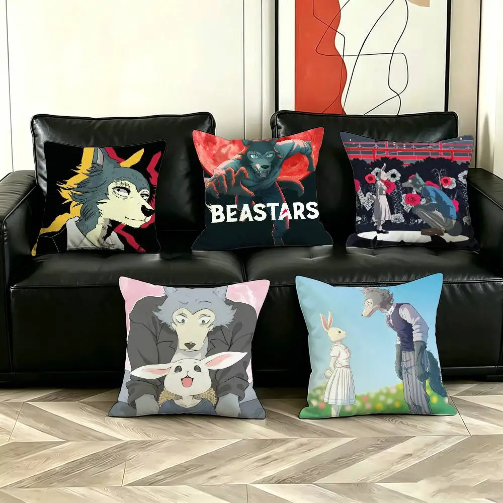 B-Beastars Final Pillow Case Pattern Printed Pillowcase For Living Room Sofa Cushion Cover