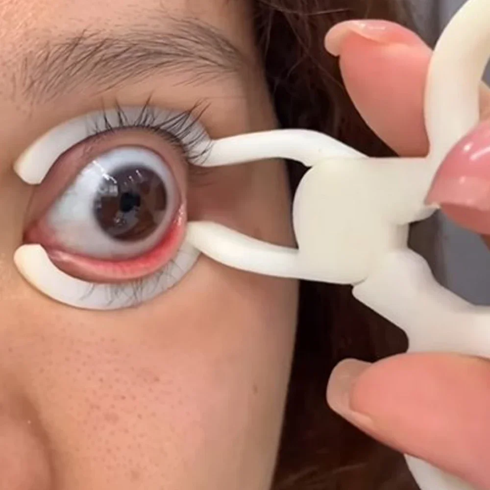 3pcs Women Eye Care Contact Lenses Inserter Remover Plastic Soft Tweezer Stick Wearing Tool Accessories Novice Eyelid Lifters