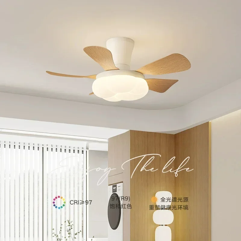 2025 retro new fan light antique living room silent study dining room frequency conversion bedroom ceiling integrated ceiling