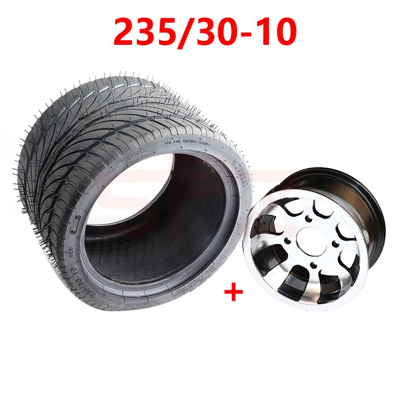 

Tire Size 235 / 30-10 Inch Alloy Wheel For Four Wheel Go Kart Atv Electric Wheel Parts Modification