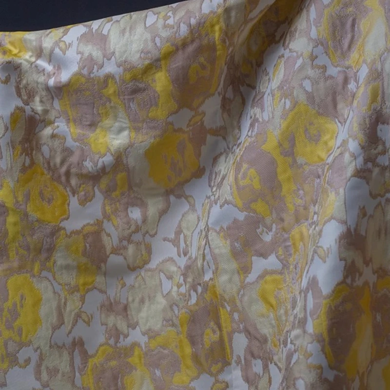 

Желтый Фиолетовый Новая Классическая Жаккардовая Ткань Двусторонняя Пасторальная Осенняя Картина Маслом Стиль Дизайнерский Декоративный Материал