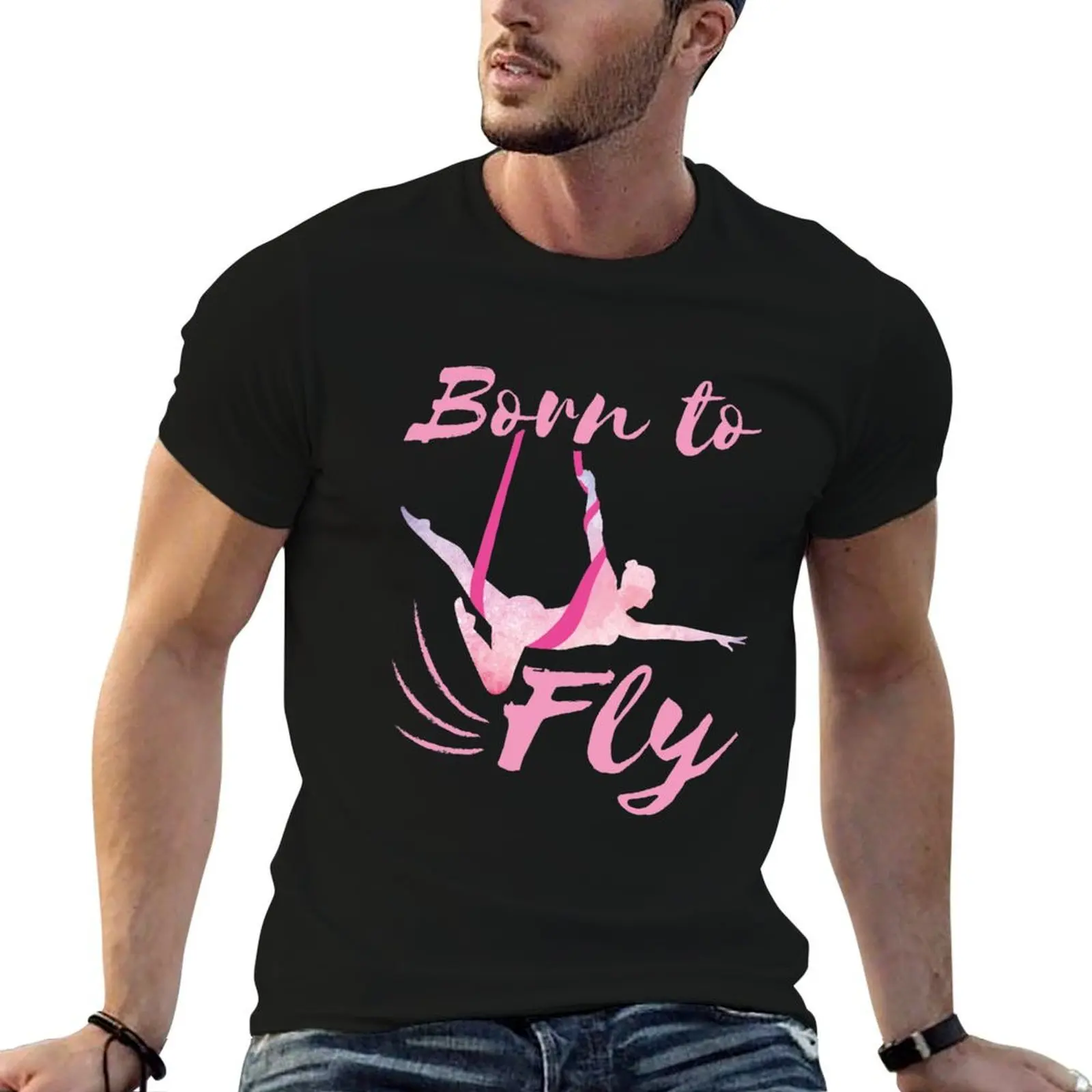 Aerial Yoga Silks Born to Fly T-Shirt affliction shirts boys whites mens designer clothes