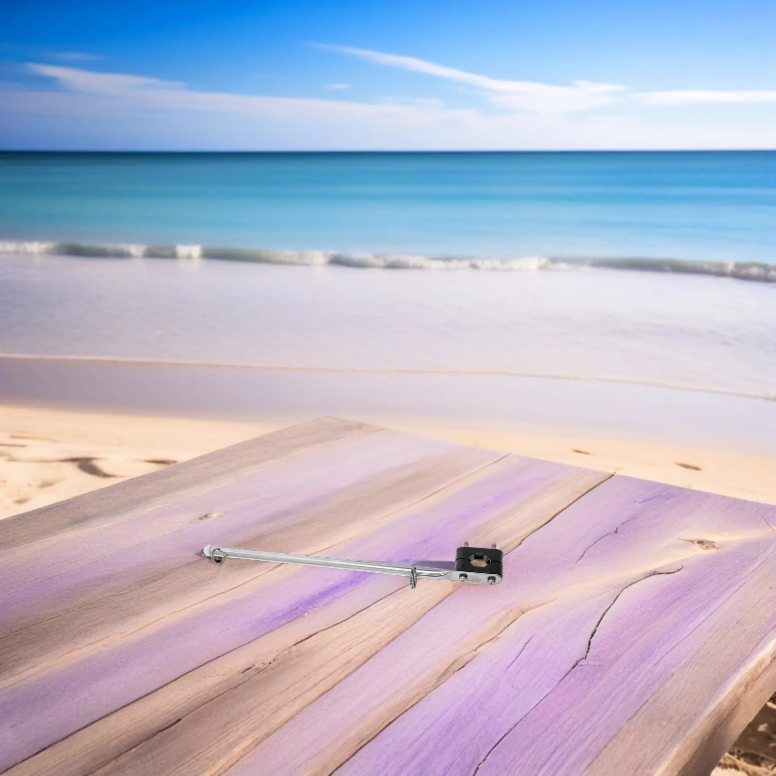 

Комплект из 2 шт. держателей для флагштоков из нержавеющей стали и пластика для яхт, парусников, рыболовных судов, крепление на поручень, простая установка