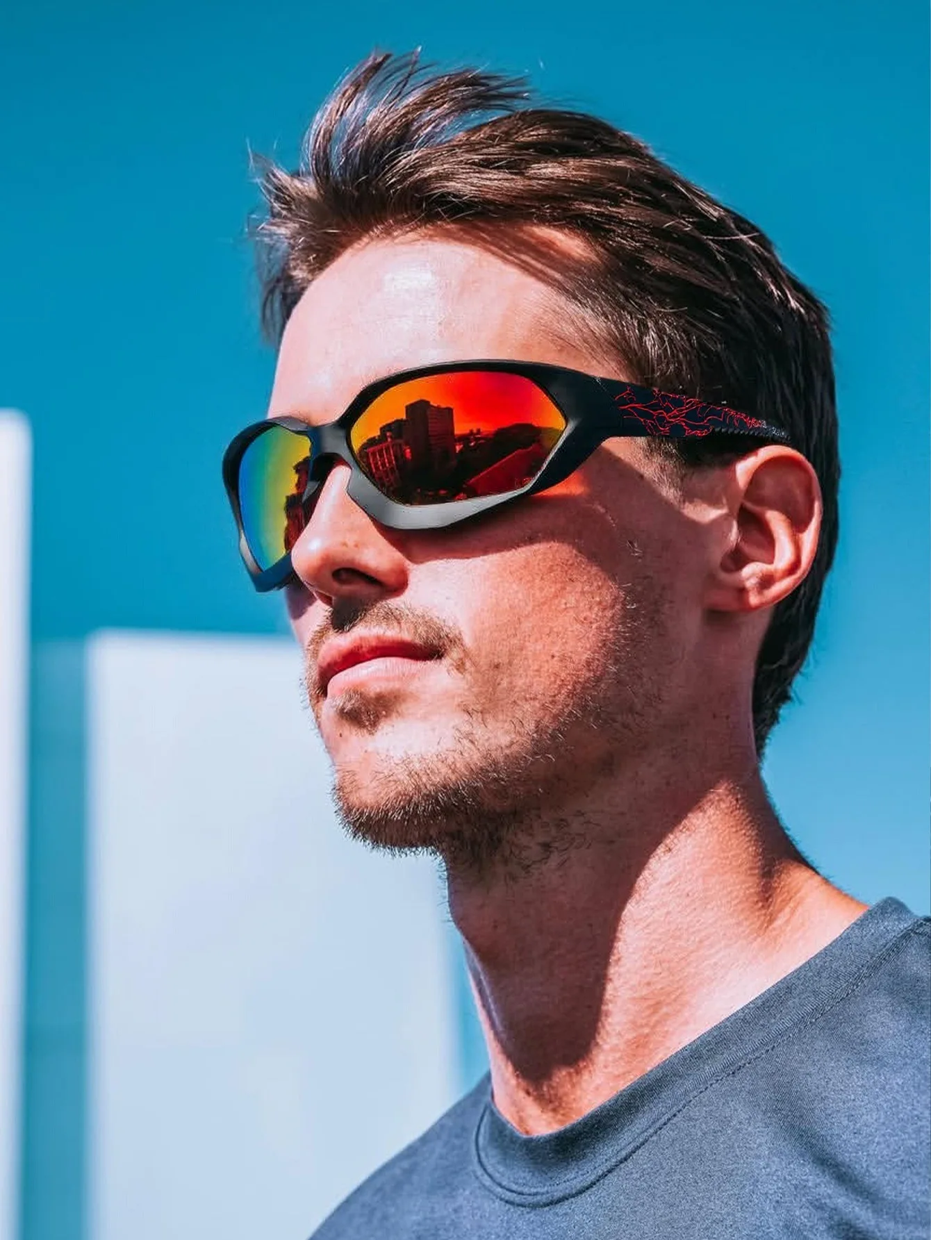 HD Polarisierte Reiten Gläser Männer UV400 Schutzbrille MTB Goggle Sport Radfahren Camouflage Sonnenbrille Outdoor Brillen – Detail 1