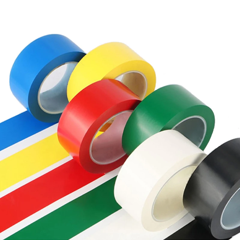 Factory 4cm 50M 110u PVC caution barricade Non-adhesive Waterproof PVC Warning Flagging Marking Tie Tape