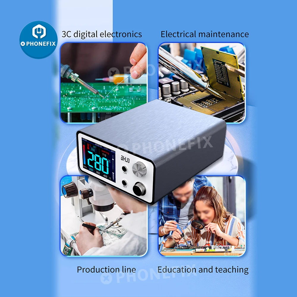 Imagem -06 - Aixun T3a Estação de Solda Inteligente com T12 T245 936 Séries Lidar com Pontas de Ferro de Solda para o Telefone Smd Bga Reparação de Solda jc