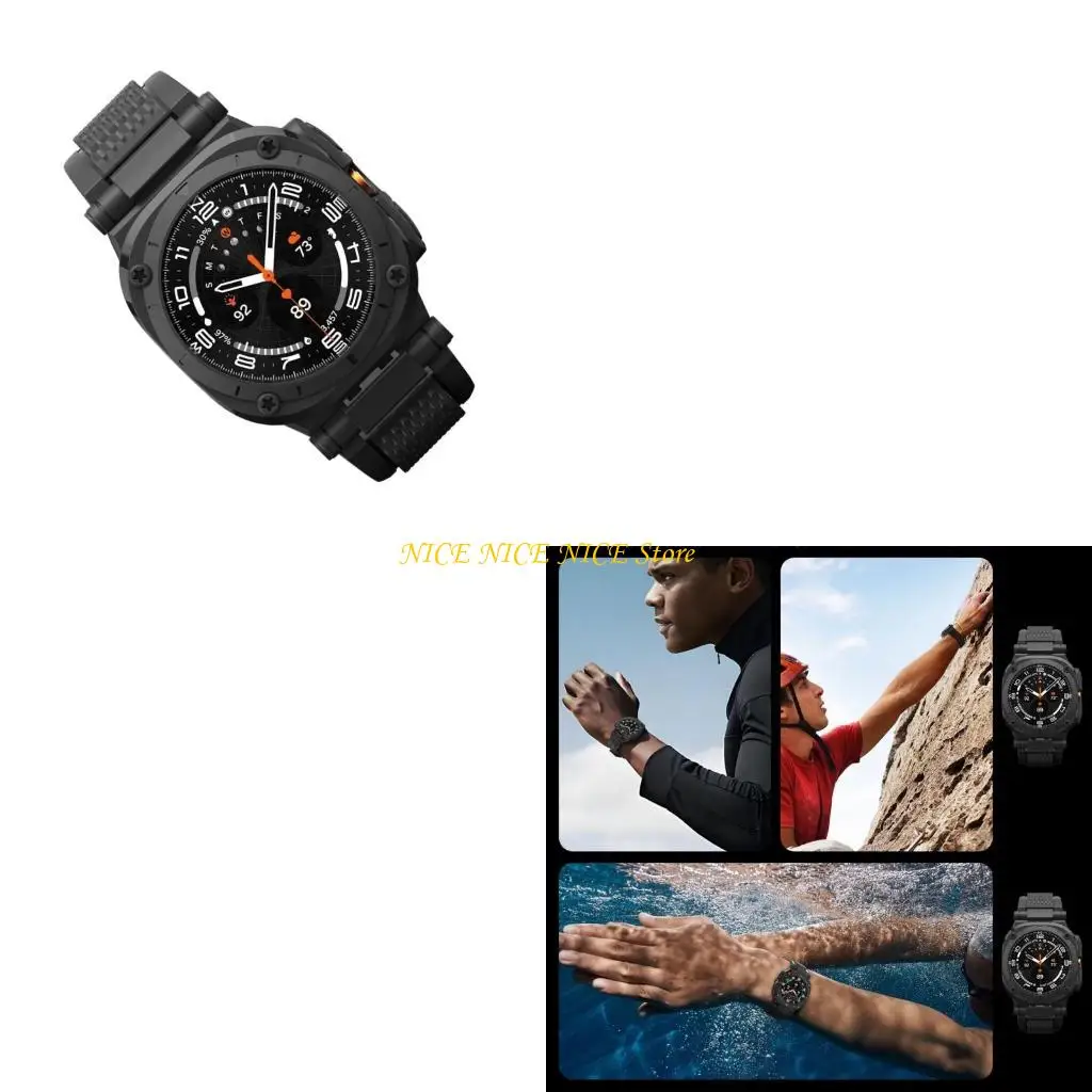 

E0bb Watch Forststrap & Замена корпуса быстрого выпуска браслетов с укрытием Shell Shell Whatatch Bess для просмотра 47 -мм