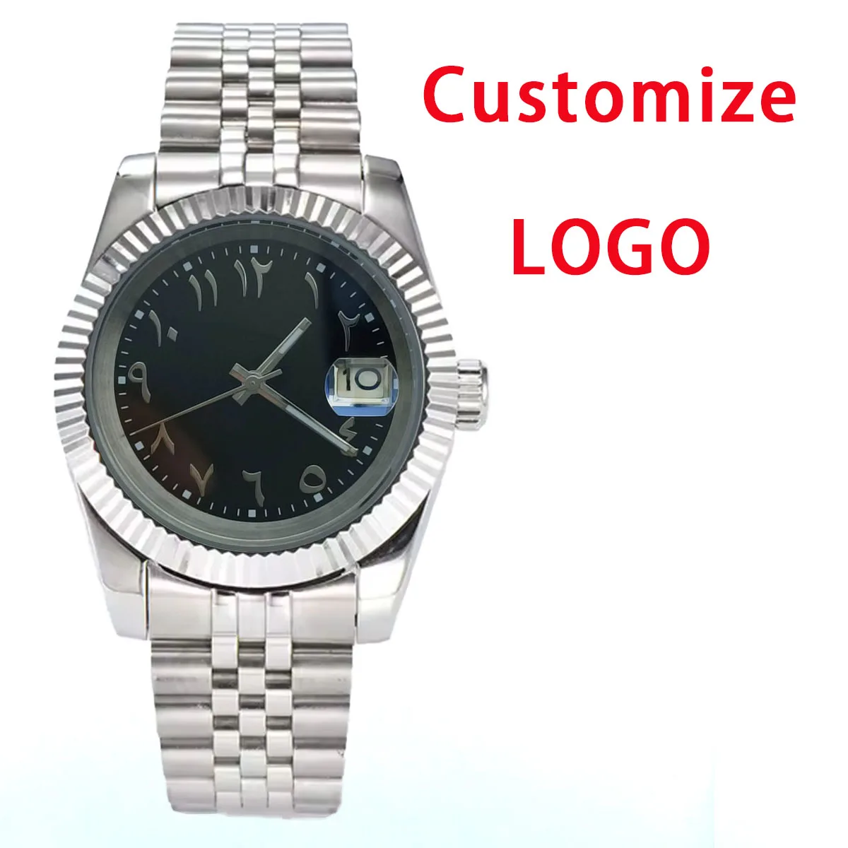 NH series 35 Case 36mm/39mm watch Case Arabic dial Man's stainless steel Mechanical Installing nh series 35Movements Watch 2