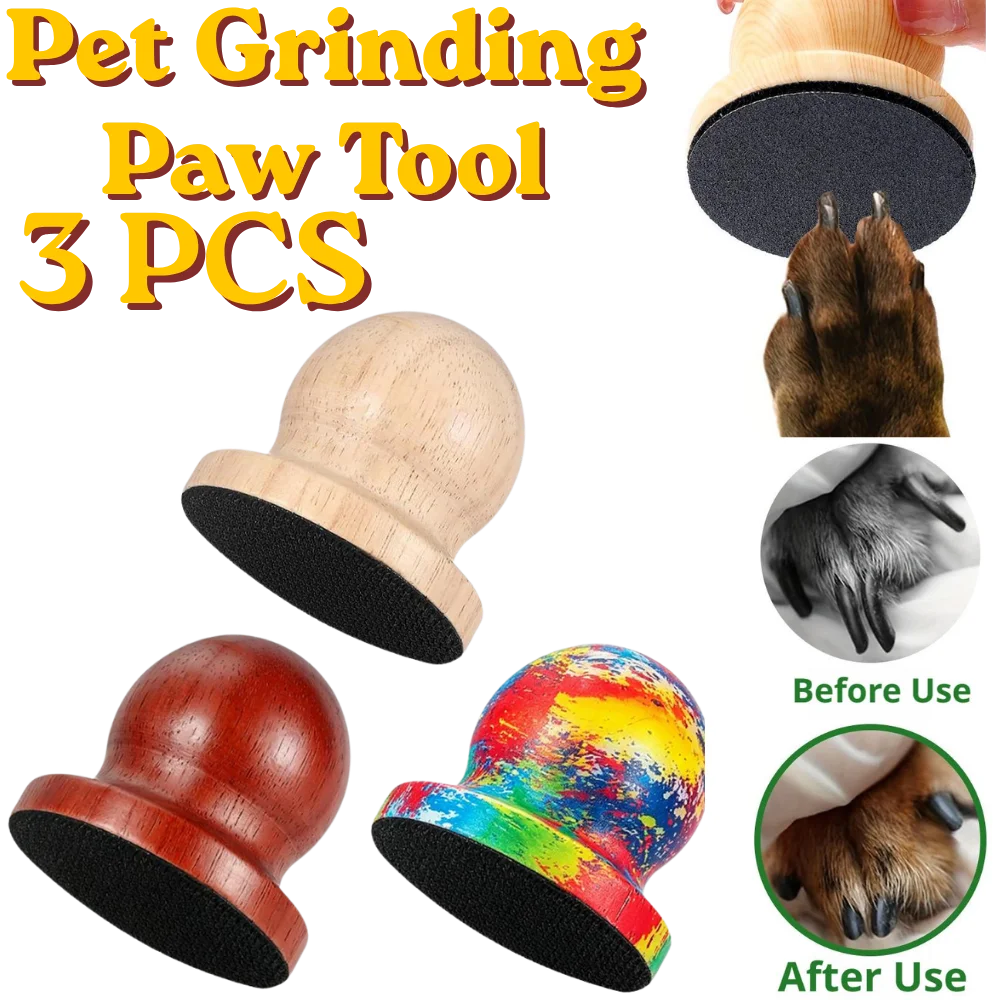 Pet Nail File Dogs with 3 Replaceable Sandpaper pad Cat Nail File Scratch Pad Pet Grooming Trimming Grinding