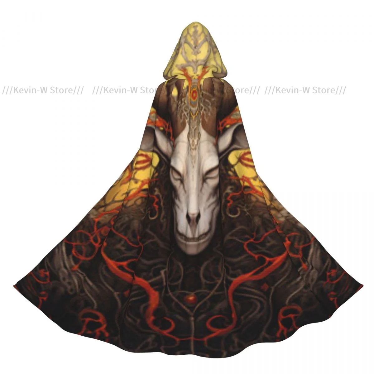 Long Cape Cloak Deer Head With Antlers Painting Hooded Cloak Coat Autumn Hoodies