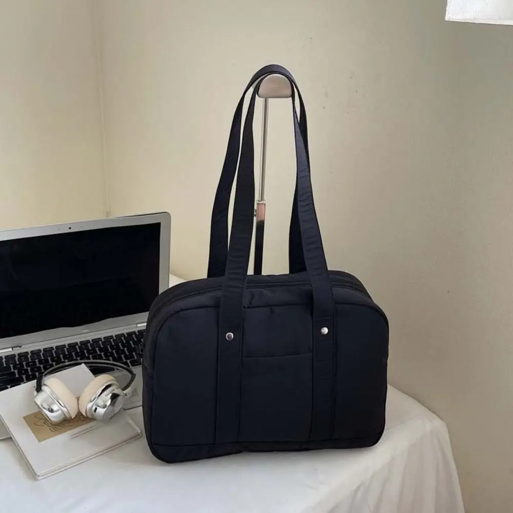 Простая женская сумка на плечо в корейском стиле, большая вместительная однотонная повседневная сумка для подмышек, простая женская сумка-тоут