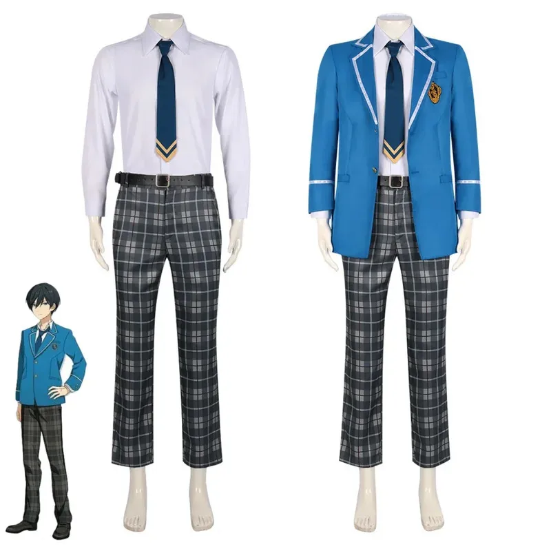 

Игровой ансамбль Stars Isara Mao Akehoshi Subaru Hidaka Hokuto Yuuki Makoto Косплей Костюм Японская школьная форма Пальто с галстуком Костюмы;