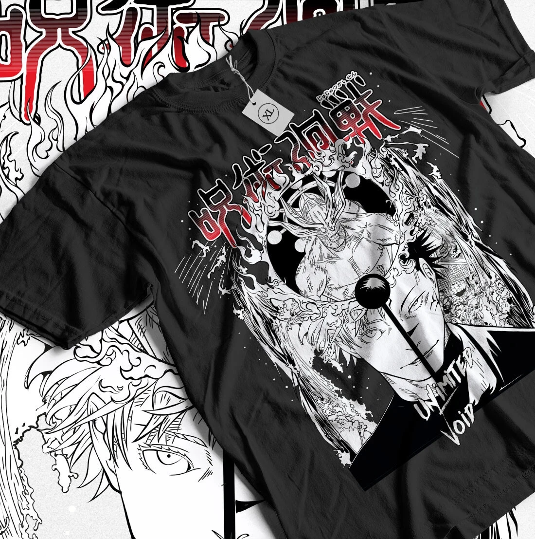 2026 Sommer Jujutsu Kaisen Anime Satoru Gojo/Ryomen Sukuna Bedrucktes Lockeres Kurzarm-T-Shirt aus Reiner Baumwolle für Kinder Unisex Y2k