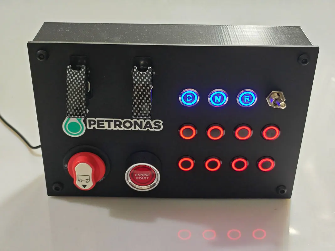 

Simulates Racing Car Central Control Box Euro Truck Multifunctional Control Button Box PC USB for Fanatec Thrustmaster Simdid