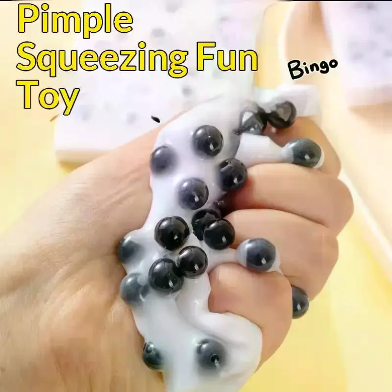 2 pezzi spremere texture brufolo popping spremere giocattolo design sensoriale giocattolo riutilizzabile super morbido agitarsi alleviare l'ansia giocattolo