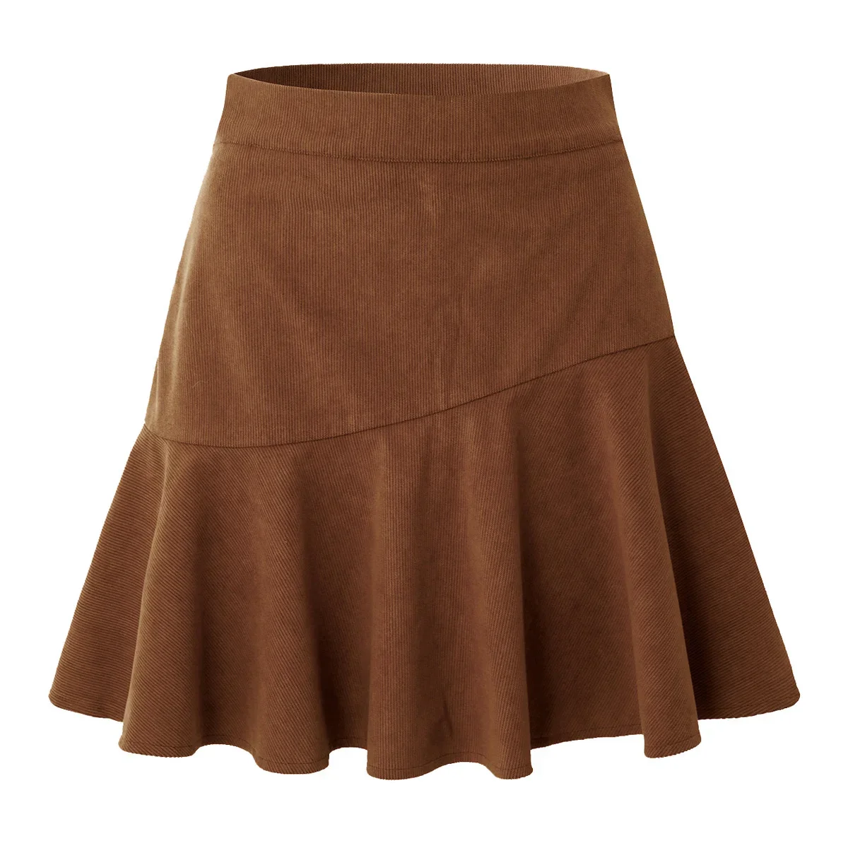 New in 2024 Women's Fall Winter Corduroy Skirt Office Lady High Waist Black Brown Zipper Sexy Short Pleated Skirts