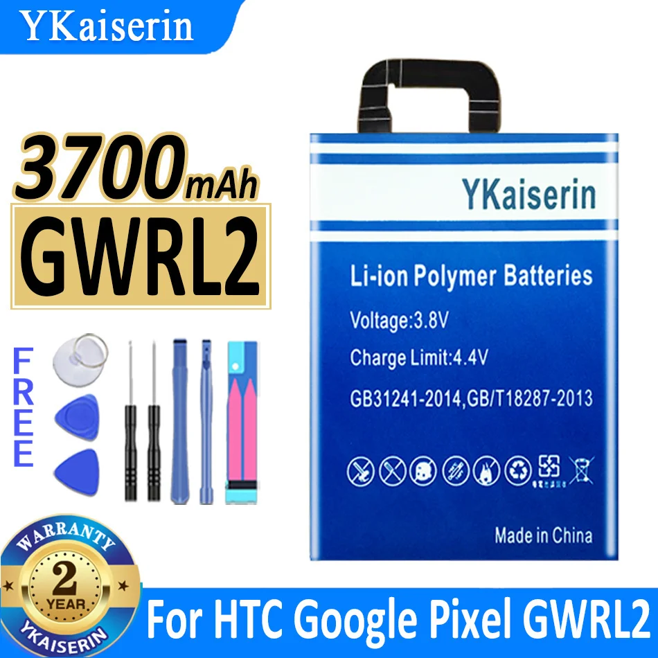 

Аккумулятор ykaisсеребрин 3700 мАч gwrl 2 для HTC Google Pixel GWRL2 Bateria