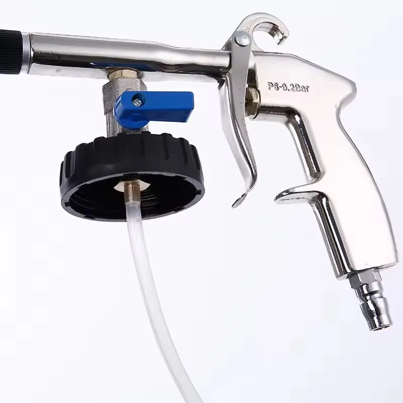 Car Interior Cleaning Gun Portable Dust Blowing Machine Hign Wind Speed Tornado Finger Pull Air Blowing Gun With Brush