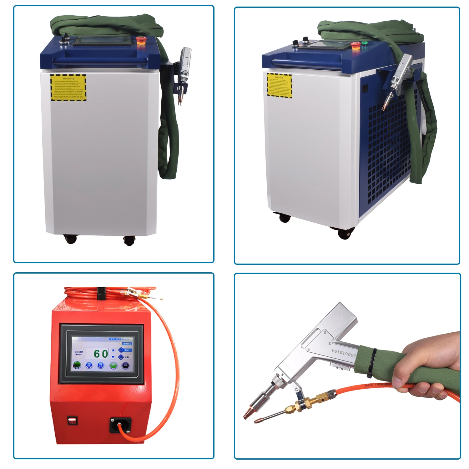 1500W Raycus Handheld Fiber Laser Welder 4 in 1 Laser Welding Cleaning Cutting Soldering Machine Portable Welder For All Metal