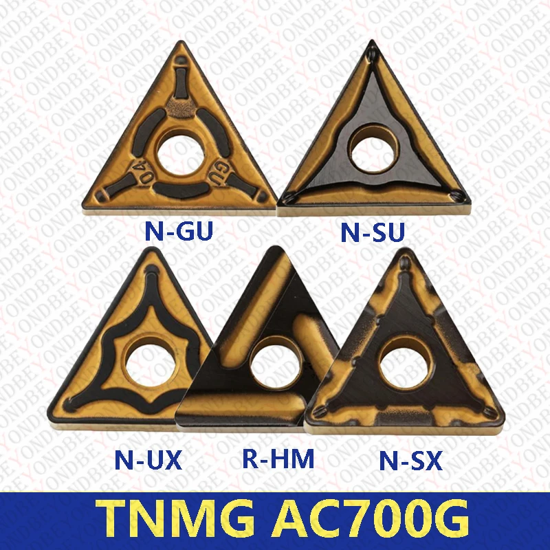 Original TNMG160404R-HM AC700G TNMG160404N TNMG160408N TNMG160412N-GU-SU-UX-SX-UZ TNMG160408R-HM Carbide Inserts Universal TNMG