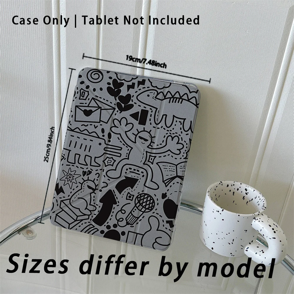 حافظة لجهاز ipad، حافظة ذكية متوافقة مع iPad Air 6، Air 5,4، ومتوافقة مع iPad 10 - متوافقة مع iPad Pro 2024