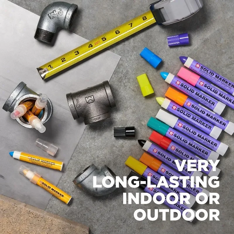 1PC Sakura Solidified Paint Solid Marker 14 To 392 Degrees F, White, Non-Toxic Waterproof Permanent Paint Marker Mark Anything