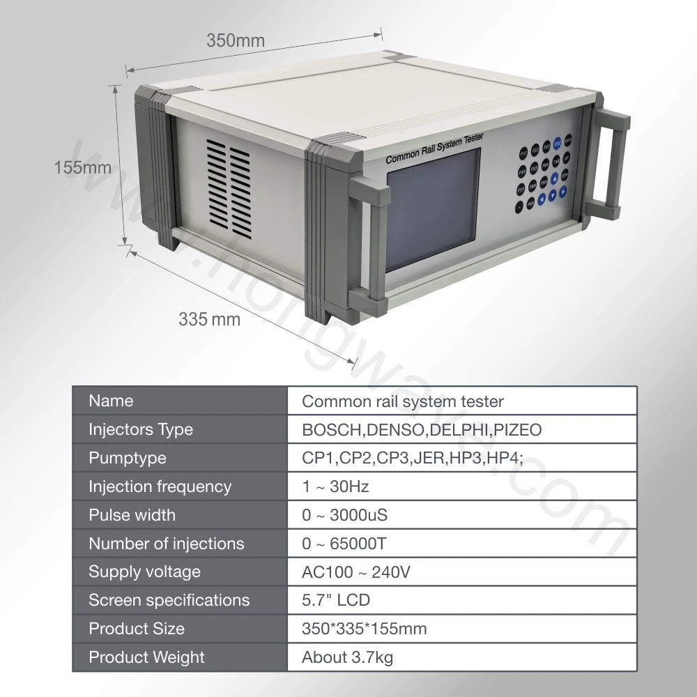 5.7 inch Screen CRS300 Comprehensive Diesel Fuel Pump Injector Testing Machine for Bosch Denso HEUI Common Rail System Tester