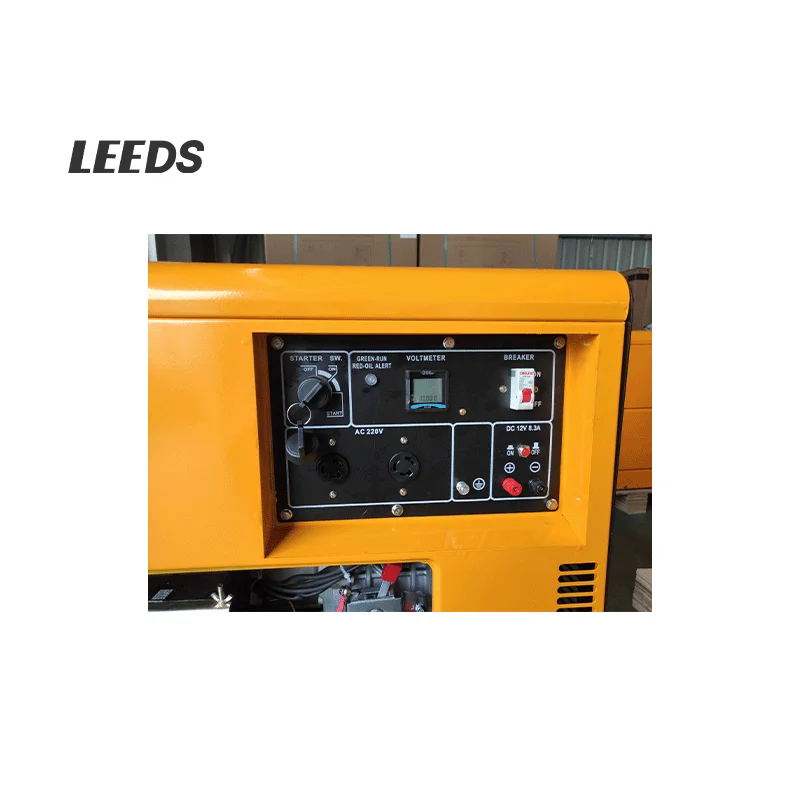 7.5KW/8KW مجموعة مولدات الديزل الصامتة مع بداية كهربائية للاستخدام المنزلي 220 فولت/380 فولت الجهد المقنن 60 هرتز ثلاث مراحل #5