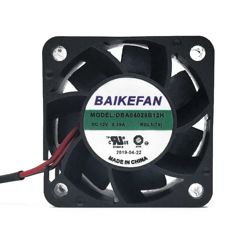 L 40*40*28MM BAIKE DBA04028B12H 12V 0.30A double balswitch cooling fan violent fan 4CM