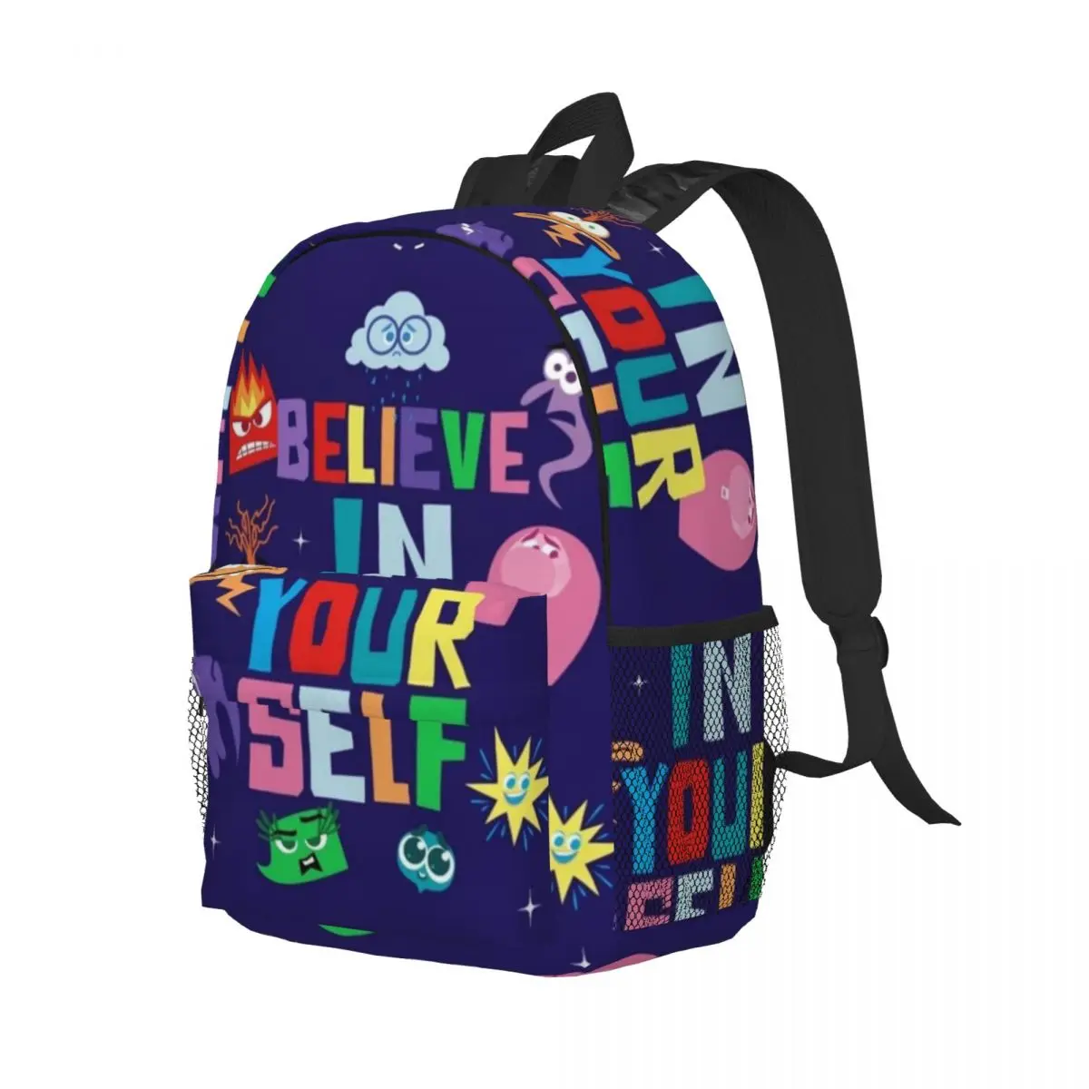 Inside Out Nuevo bolso escolar con estampado de moda Mochila liviana de 15 pulgadas