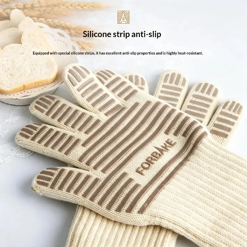 High Heat Resistant Gloves 260 Degree Celsius Heat-Resistant Gloves Export Quality Baking Microwave Glove Kitchen Utensils Thick