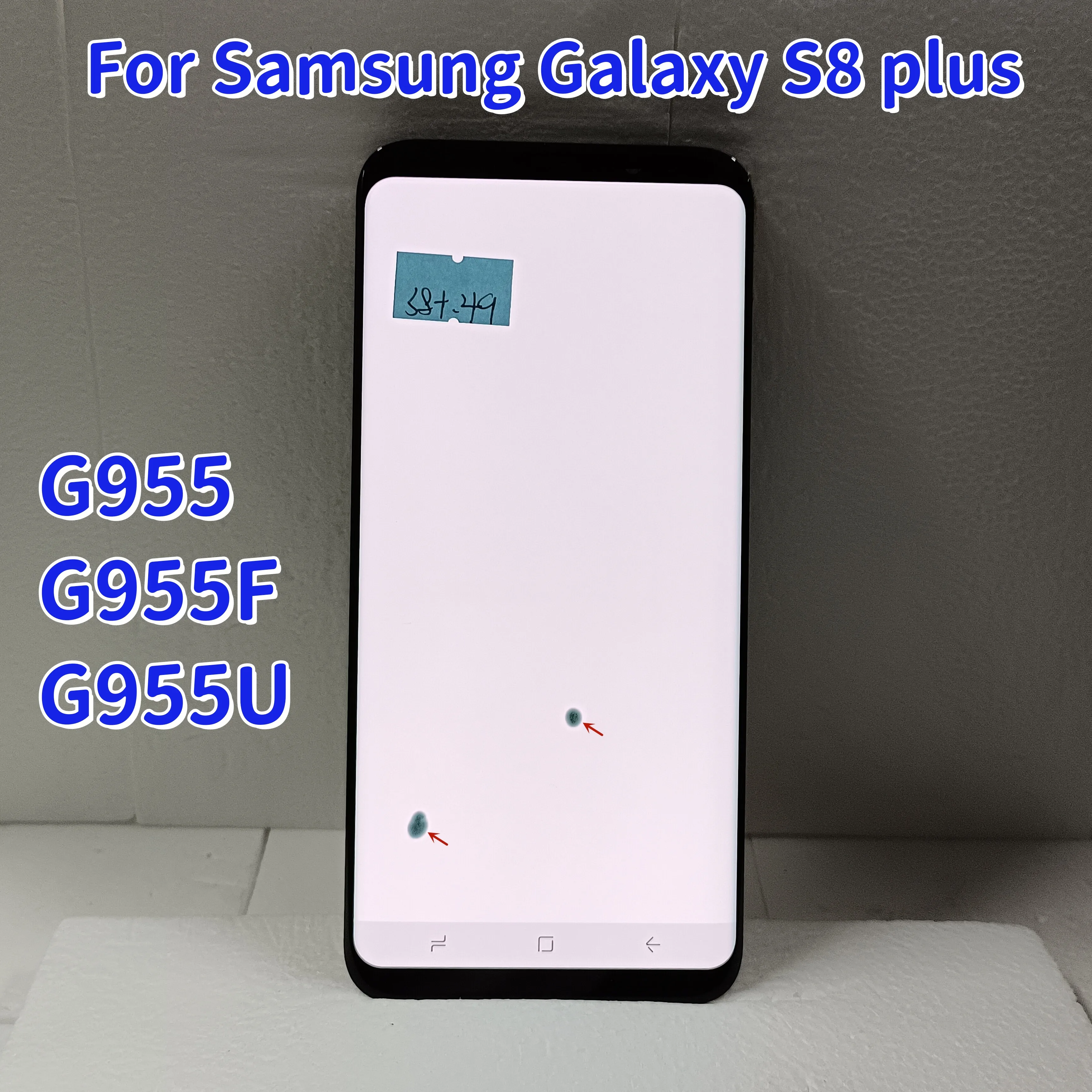 AMOLED For Galaxy S8 Plus LCD Display G955 G955F Digitizer Screen Burn defect Touch Assembly Replacement for Galaxy S8+ Screen