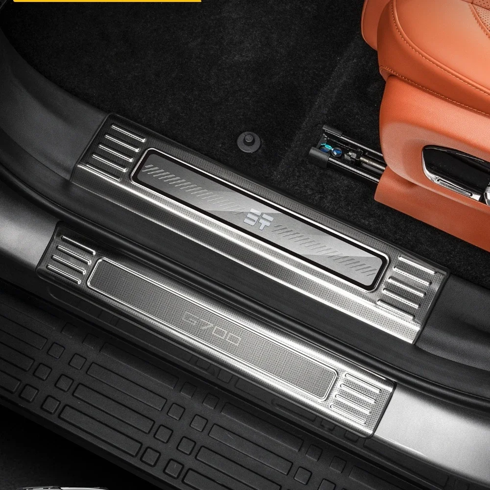 For Jetour G700 Special Door Sill Strip Stainless Steel Welcome Pedal Protector Strip Interior Decoration Modification