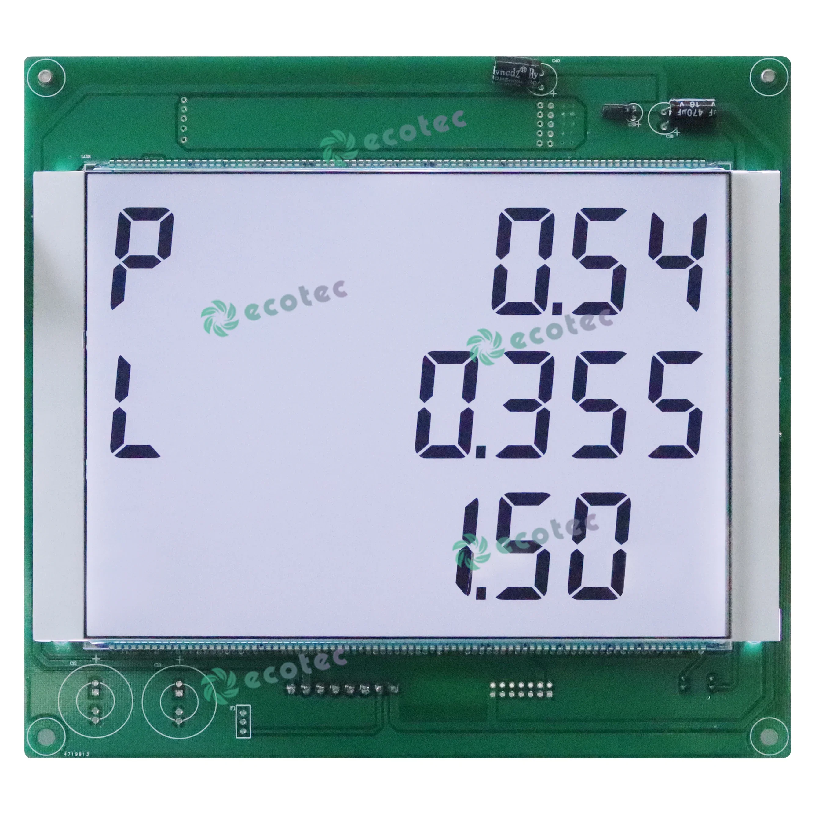 886 3-in-1 Black Digital White Background LCD Tanker Display Panel