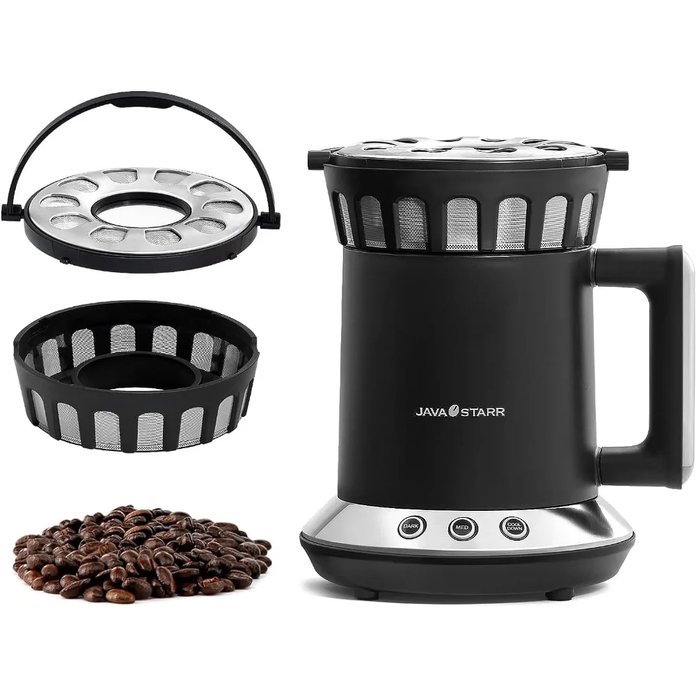 2023 New JAVASTARR Electric Coffee Roasters Machine for Home Use,One-Touch Control Coffee Bean Baker Roaster Med