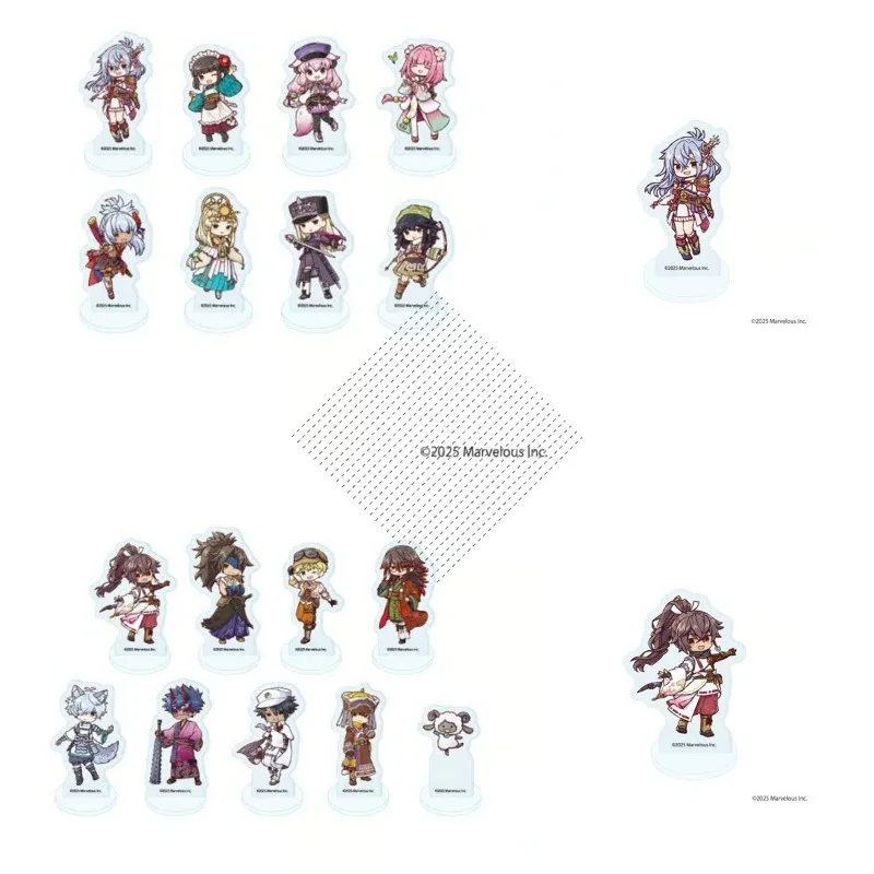 

Priscilla Scarlett Martin Subaru Iroha Clarice Q-version Acrylic Signboard Ornament Anime Toy Figures