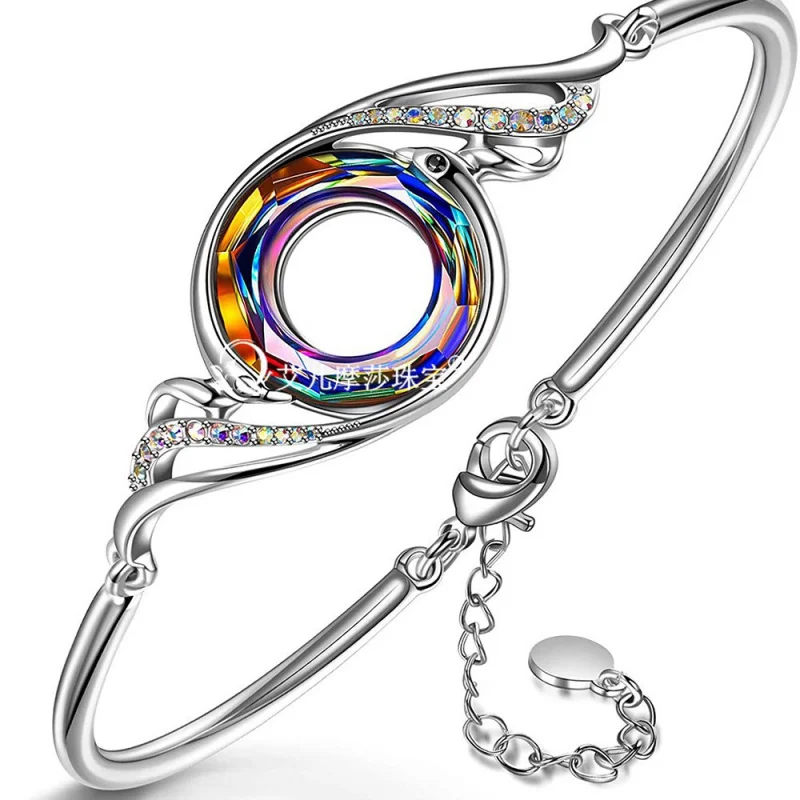 Exclusive for Regular Customers-Aier Moxa European and American Foreign Trade Adopts Austrian Imported Crystal Phoenix Bracelet