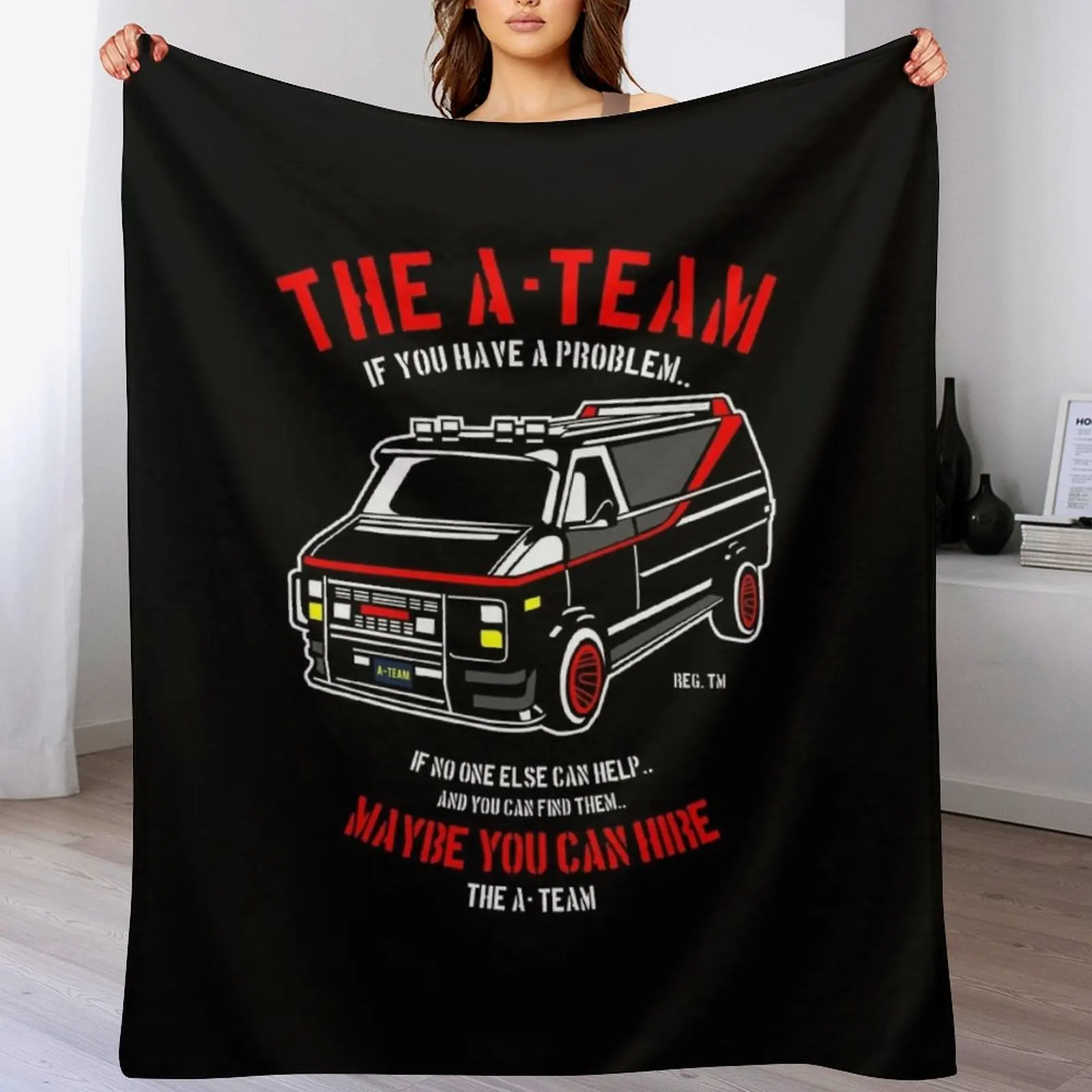 

The A team Throw Blanket Soft Plush Plaid Soft Big Heavy Bed covers Blankets