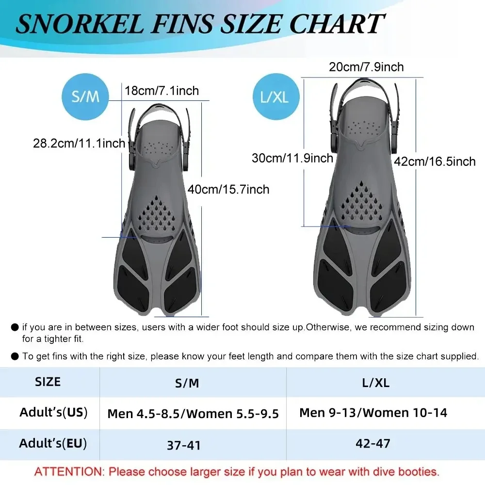 Imagem -06 - Silicone Scuba Diving Shoes Snorkel Fins Fivelas Ajustáveis Nadadeiras de Natação Silicone Curto Salto Aberto Tamanho de Viagem Homens e Mulheres Adultos