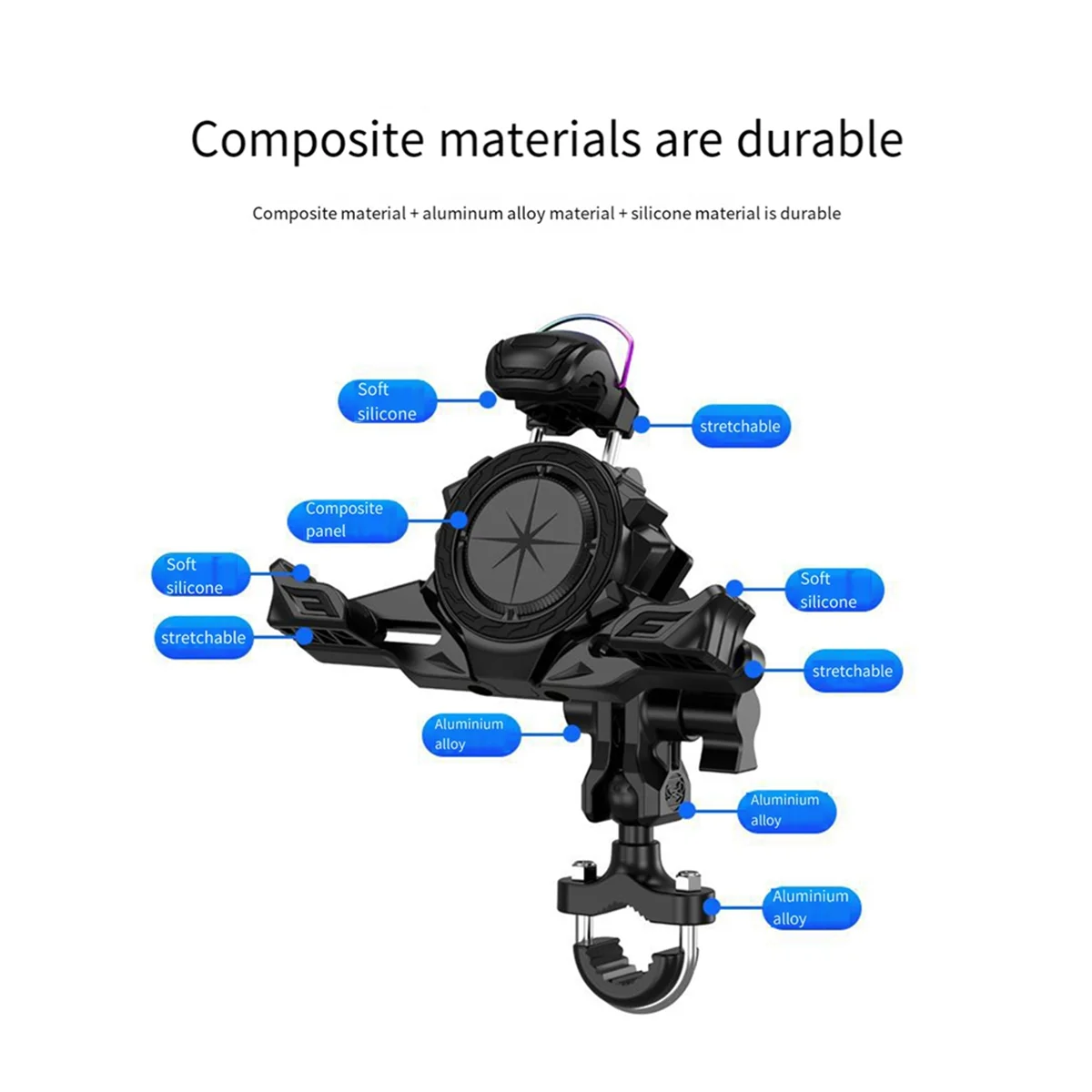 Новая подставка для мобильного телефона на руль мотоцикла, антивибрационная подставка для мобильного телефона, держатели для телефонов для электромобиля, езда на мотоцикле