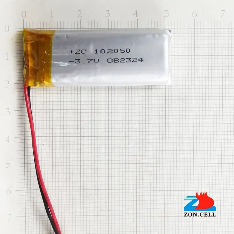 Em 3.7v 1500mah 102050 bateria de polímero de lítio máquina de aprendizagem cavaleiro gravador de tráfego recarregável li-ion célula