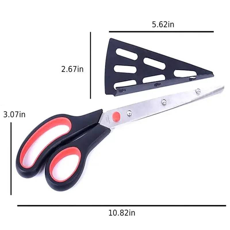 Pizza Scissors Knife Pizza Cutting Tool Stainless Steel Pizza Cutter Slicer Baking Tool Multi-Functional With Detachable Spatula