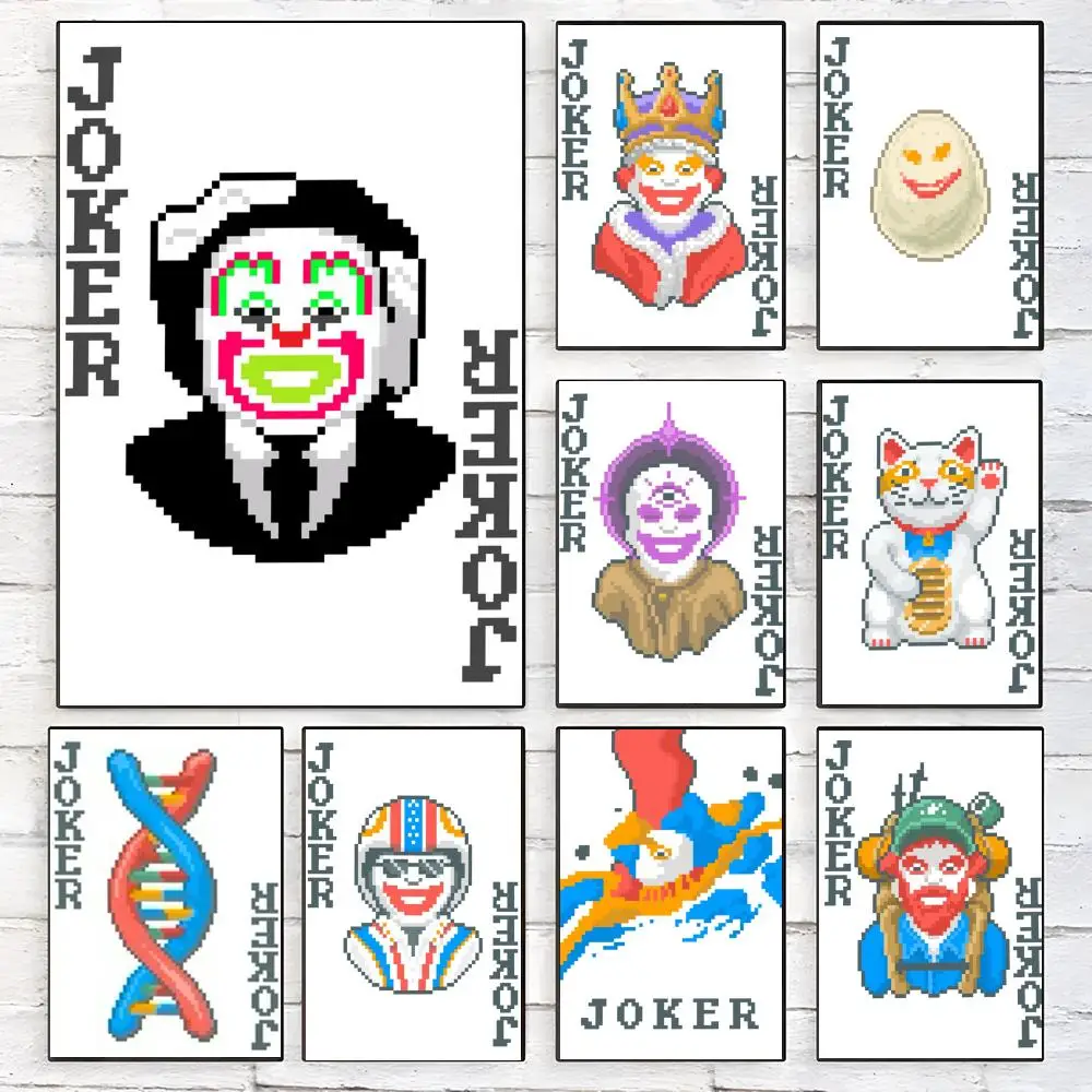 Game Joker B-Balatro retro card Poster Trendy Aesthetic Wall Art high-end Bedroom Home Cafe Decor